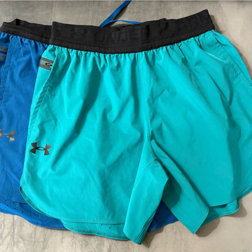Under Armour Turquoise and Royal Blue Shorts